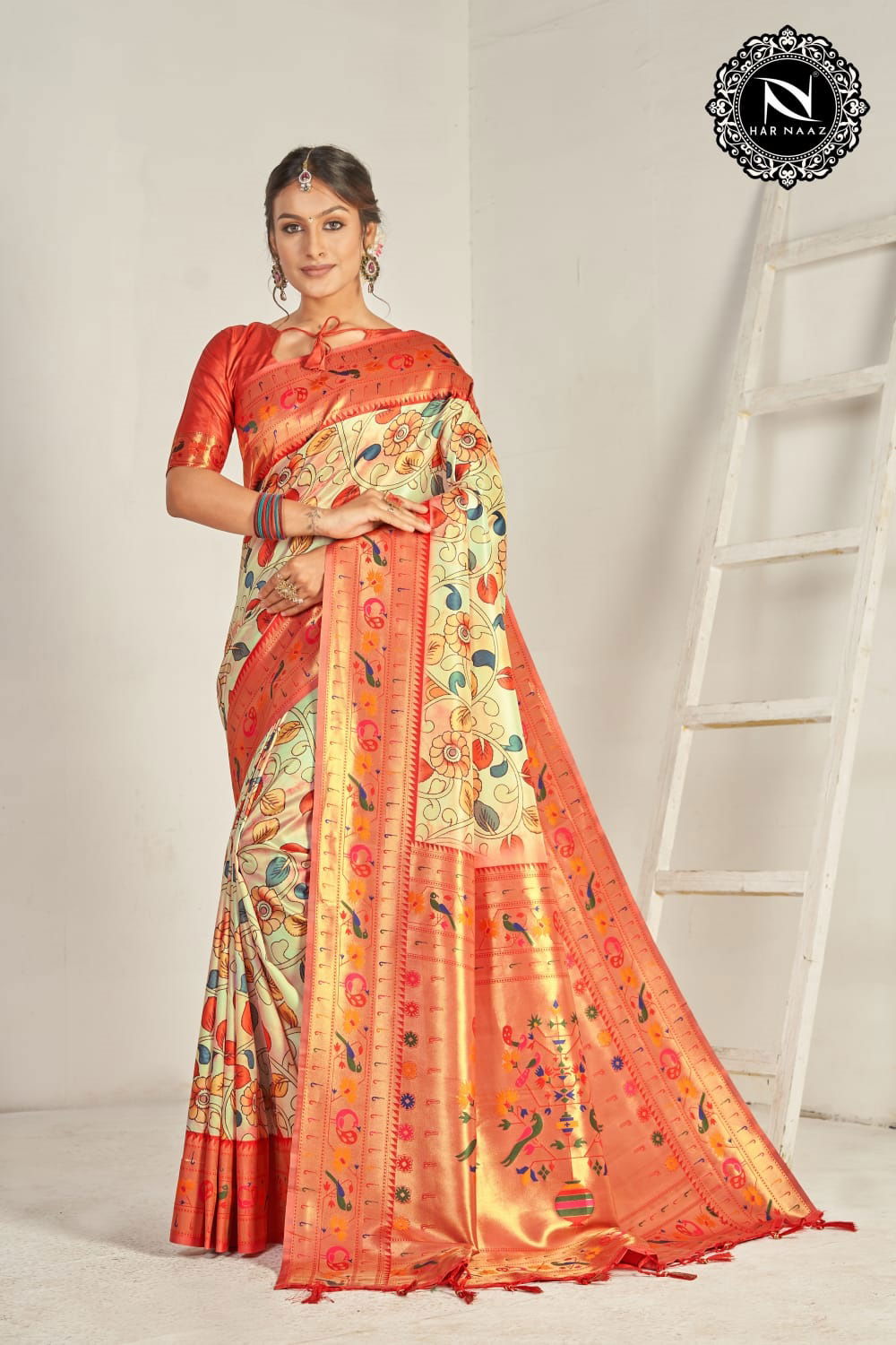 Har Naaz Rajwadi Silk Wedding Sarees Catalog
